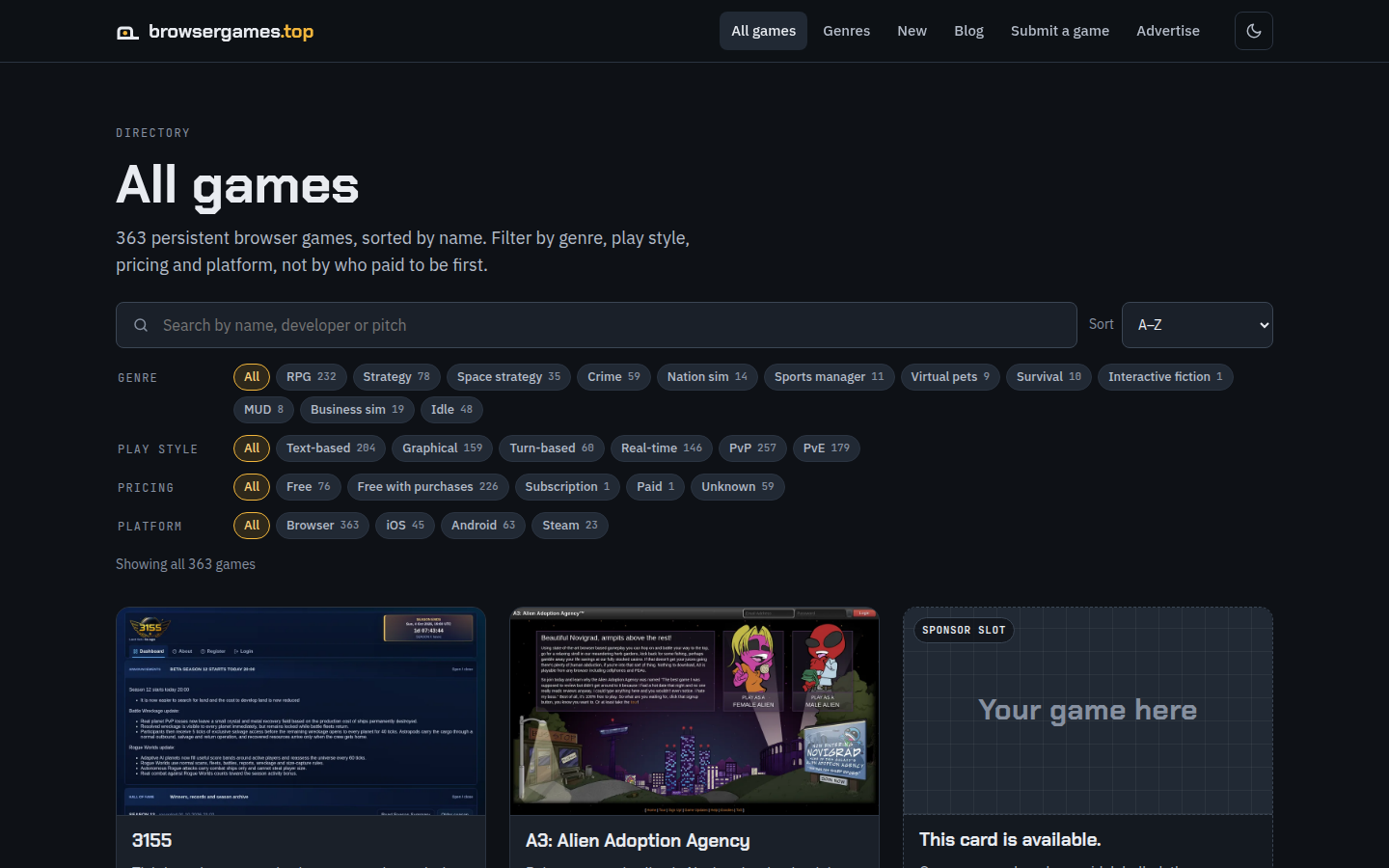 browsergames.top screenshot 2