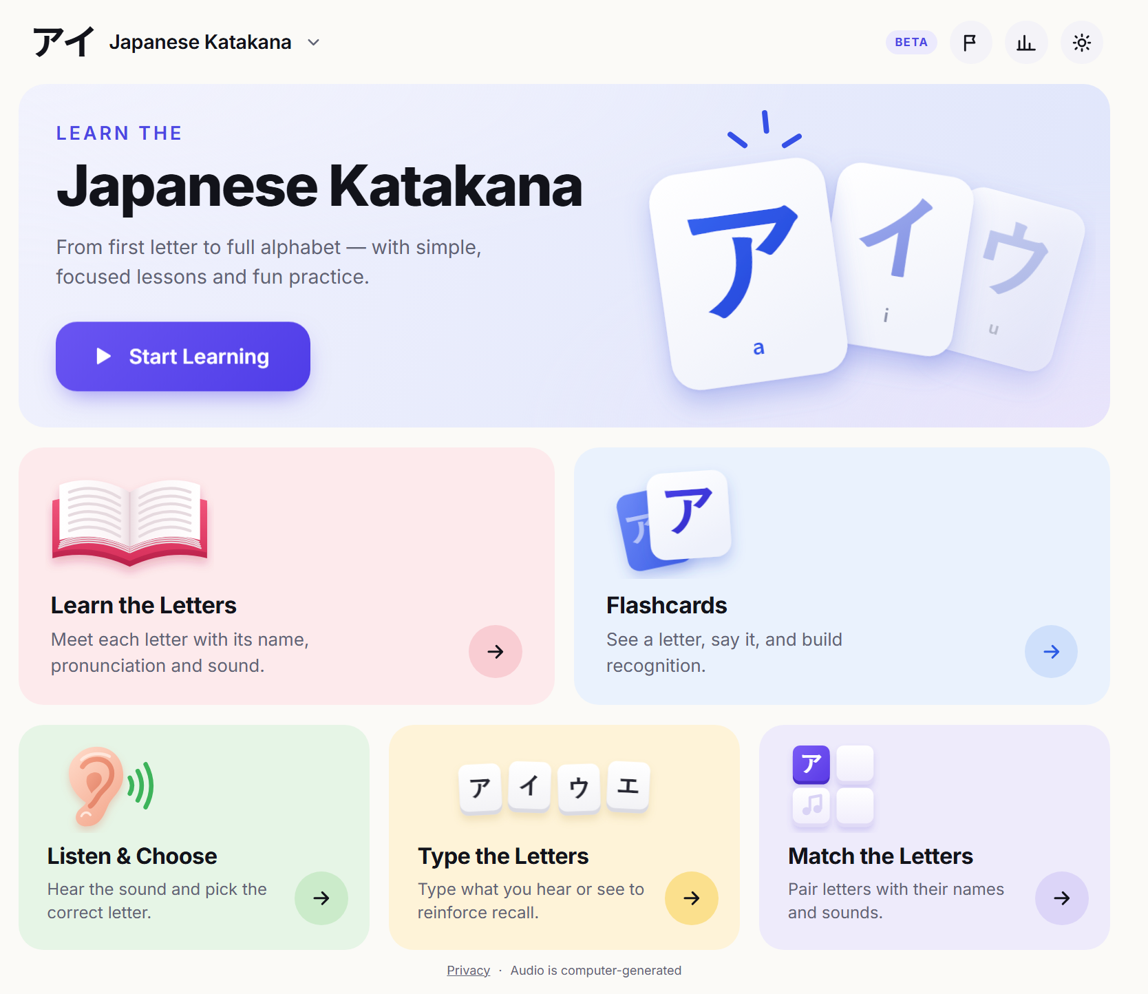 Alphabets · Learn to read 32 writing systems screenshot 1